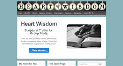 Desktop Screenshot of heartwisdomstudies.com