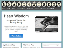 Tablet Screenshot of heartwisdomstudies.com